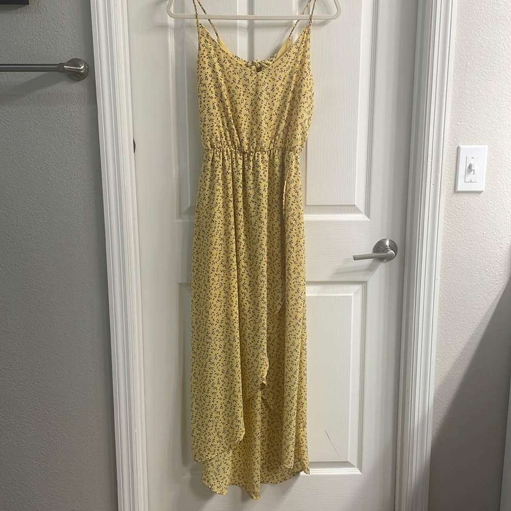 Francesca’s Miami Brand High-Low Floral Maxi Dress